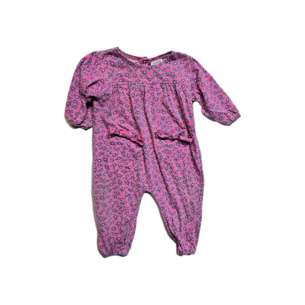Vintage Girls Romper  18 Months  Baby Gitato Floral‎ Long Sleeves